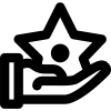 Hand with star