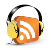 rss icon with headphones