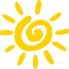 cartoon sun