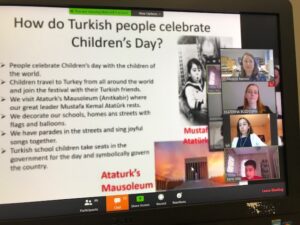 slide about Turkish people celebrating children's day