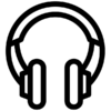 graphic drawing of headphones