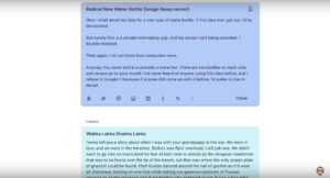 screenshot from Google Keep