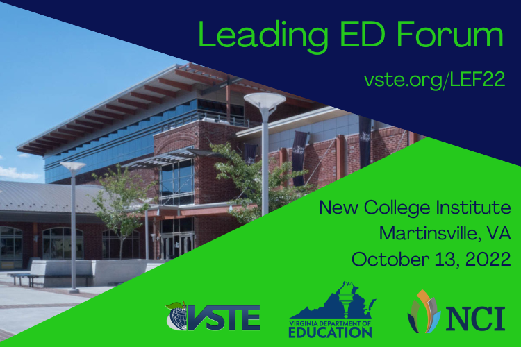 Leading ED Forum New College Institute Martinsville, VA 13 October 2022