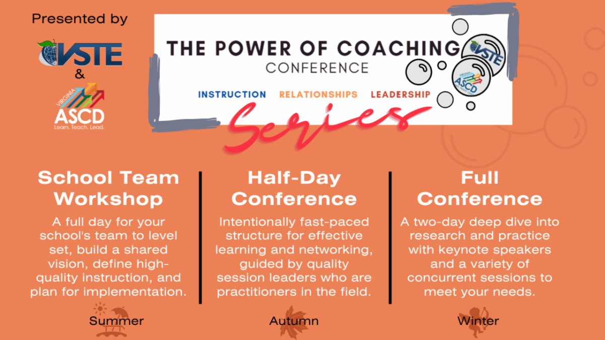 Power of Coaching graphic with team workshop, half-day, & full day conference options