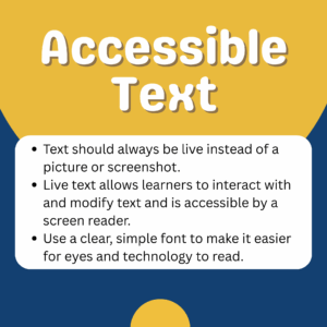 Accessible Text