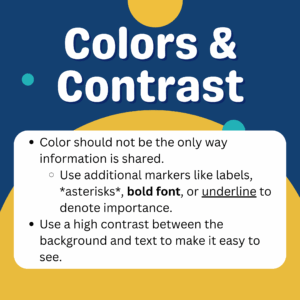Colors and Contrast