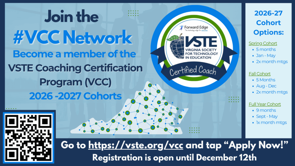 Promotional image for the upcoming VSTE Certified Coach cohorts